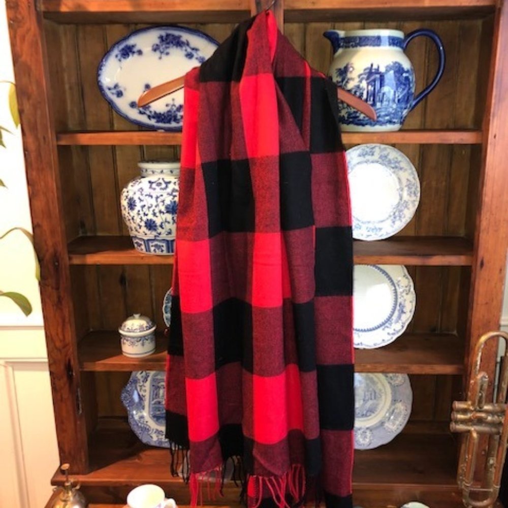 Price Reduction! J Crew Cashmere Shawl/Wrap in Buffalo Plaid